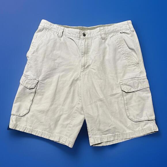 Men’s‎ Columbia Sportswear Shorts Tan Khaki Cargo Shorts Size 36x11 - Picture 1 of 5